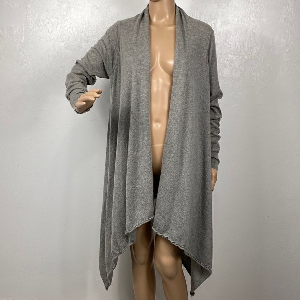 Boss Orange by Hugo Boss Gray Knit Open Front Cardigan Sweater Size S/M